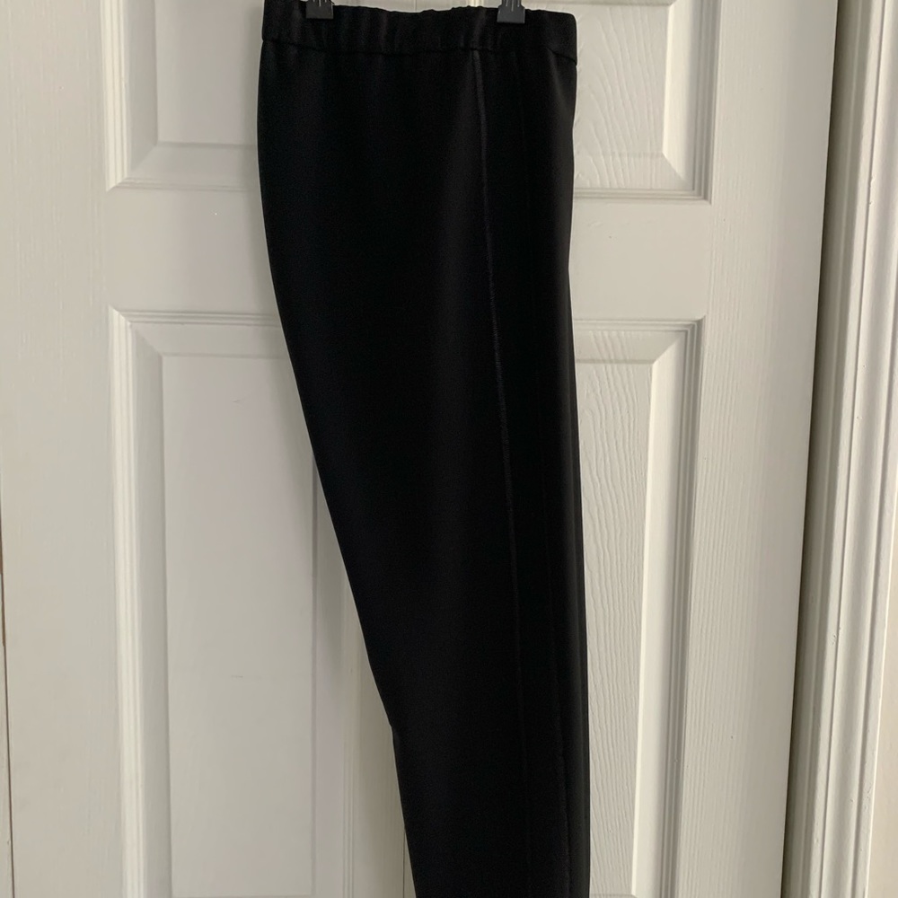 Brunello Cucinelli crepe pull on pants-black
